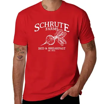 Офисная футболка Schrute Farms, футболка для мальчика, графическая футболка, футболки для мужчин, упаковка