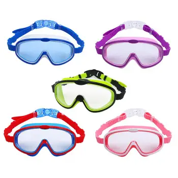 Очки для плавания для детей, универсальные очки для плавания с защитой от ультрафиолета, подводные очки для плавания с защитой от запотевания, очки для плавания с широким обзором, снаряжение для мальчиков и девочек
