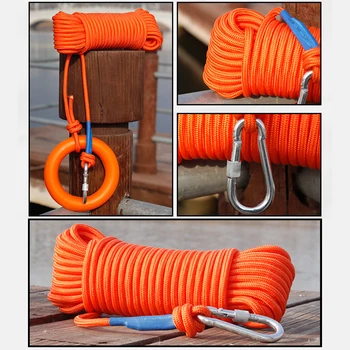 Плавающая в воде спасательная веревка Прочная светоотражающая аварийная спасательная веревка с браслетом/ кольцом для плавания, катания на лодках, рыбалки