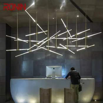 Подвесное освещение RONIN Nordic LED Современная Креативная Персонализированная художественная люстра Декор для дома Стойка регистрации отеля