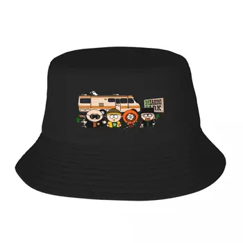 Подростковые шляпы-ведерки Аксессуары для мультфильмов Breaking Park Шляпы-бобы Жаркие летние головные уборы Солнцезащитные кепки Легкие