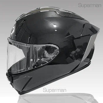 Полнолицевой мотоциклетный шлем X-15 X-fifteen X-SPR PRO Глянцевый черный Для мотокросса, Шлем для езды на мотобайке Casco De Motocicleta