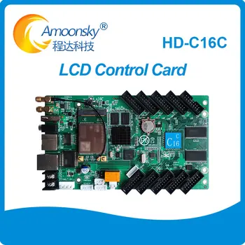 Полноцветный светодиодный экран Huidu HD-C16 C16C Плата управления Wi-Fi для светодиодного модуля Поддержка видеодисплея Управление мобильным приложением