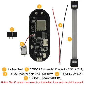 Пользовательская Панель Управления T-Embed ESP32-S3 Macro Knob Встраиваемая Плата Разработки С 1,9-дюймовым ЖК-Дисплеем 16 МБ Flash Dropshi