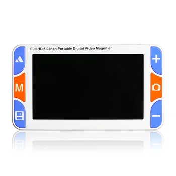 Портативная цифровая лупа с 5-дюймовым экраном, увеличительное стекло для слабовидящих