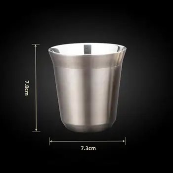 Практичная чашка для питья Серебристого цвета, Универсальная Изолированная Кружка для питья, Многоразовая, легко Моющаяся Чашка для чая для дома
