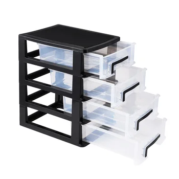 Прозрачный органайзер для ящиков стола, Маленькие Пластиковые ящики, Тип хранения, Настольные Офисные контейнеры, коробки для спальни