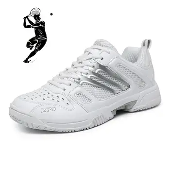 Профессиональные теннисные кроссовки, мужская дышащая теннисная обувь, Большие размеры 36-47, Обувь для бадминтона, Женские Удобные тренировочные кроссовки