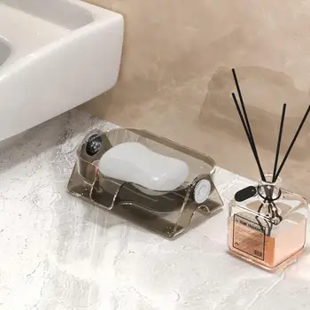 Регулируемый самоотливающийся дозатор мыльницы для кухонной раковины в ванной комнате Организуйте принадлежности для мыльной губки с дренажным поддоном