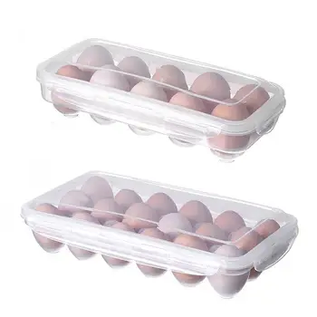 Решетчатый пластиковый ящик для хранения яиц, держатель для яиц, переносной контейнер для хранения продуктов, контейнер для яиц в холодильнике из полипропилена