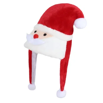 Рождественские плюшевые Рождественские шапки с увеличенными и утолщенными шариками, шапки Санта-Клауса, шапки снеговика оптом