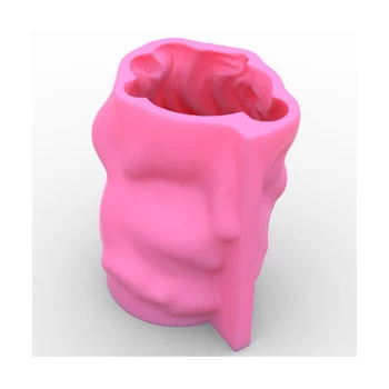 Силиконовая форма 3D-форма для цветочного горшка для милой девушки, Поделки ручной работы, Гипсовая Свеча, Кристалл, Эпоксидная смола, Форма для декоров A