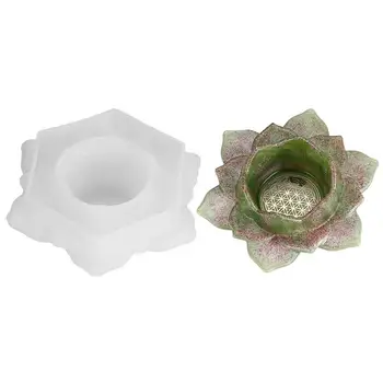Силиконовая форма с 3D-цветами, прочная форма для мыла со свечами Lotus 3D, формы для мыла ручной работы, формы для изготовления свечей, поделки из смолы, Помадный торт