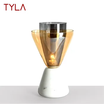 Современный дизайн настольной светодиодной лампы TYLA Белый Настольный светильник Home E27 Декоративный для фойе Гостиной Офиса Спальни