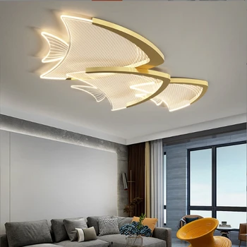 Современный интеллектуальный светодиодный потолочный светильник для гостиной 2023 Креативная люстра для спальни Бесплатная доставка в помещении Декоративные лампы Современные