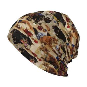 Сшейте любопытных кошек, стильную эластичную вязаную шапочку-бини с напуском, многофункциональную шляпу-череп для мужчин и женщин