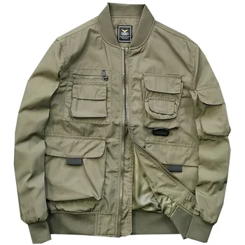 Уличная охотничья куртка M65, мужские водонепроницаемые функциональные куртки-карго с несколькими карманами, тонкое пальто-штормовка для мужчин