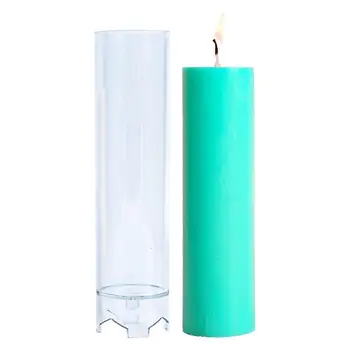 Форма для ароматических свечей Цилиндрическая форма для изготовления свечей Идеально подходит для изготовления свечей с перезвоном, настольных свечей, очень легко демонтируется