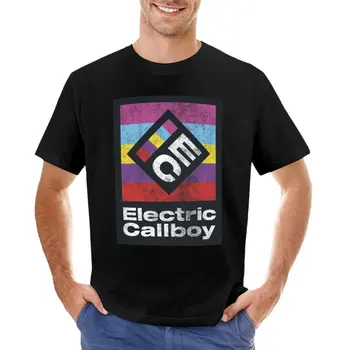 Футболка Electric callboy, летний топ, черная футболка, футболки для тяжеловесов, мужские футболки с графическим рисунком, комплект