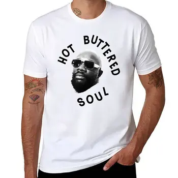 Футболка Isaac Hayes Hot Buttered Soul в корейском стиле, короткая футболка, футболки с графическим рисунком, мужская футболка