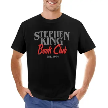 Футболка Stephen King Book Club с коротким рукавом, футболка с короткими пустыми футболками, мужская футболка
