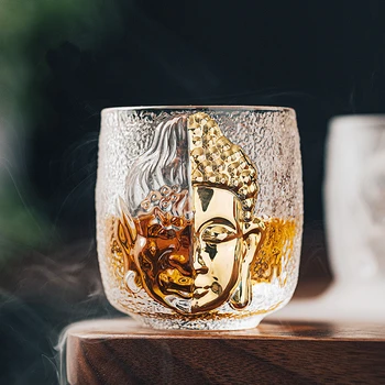 Чайная чашка из хрусталя Будды, креативная Чайная кружка в стиле дзен, чайная чаша на одну чашку, мастер-чашки, индивидуальная чашка, чайная посуда ручной работы