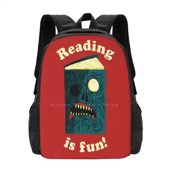 Читать весело, сумка-рюкзак для мужчин, женщин, девочек, подростков, Дэдайт, Некрономикон, Демоны, Эш Против Зловещих мертвецов, Забавный Динозаврик