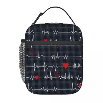 Школьная сумка для ланча с разбитым сердцем, Оксфордская сумка для ланча для офиса, путешествий, кемпинга, термоохладитель, ланч-бокс